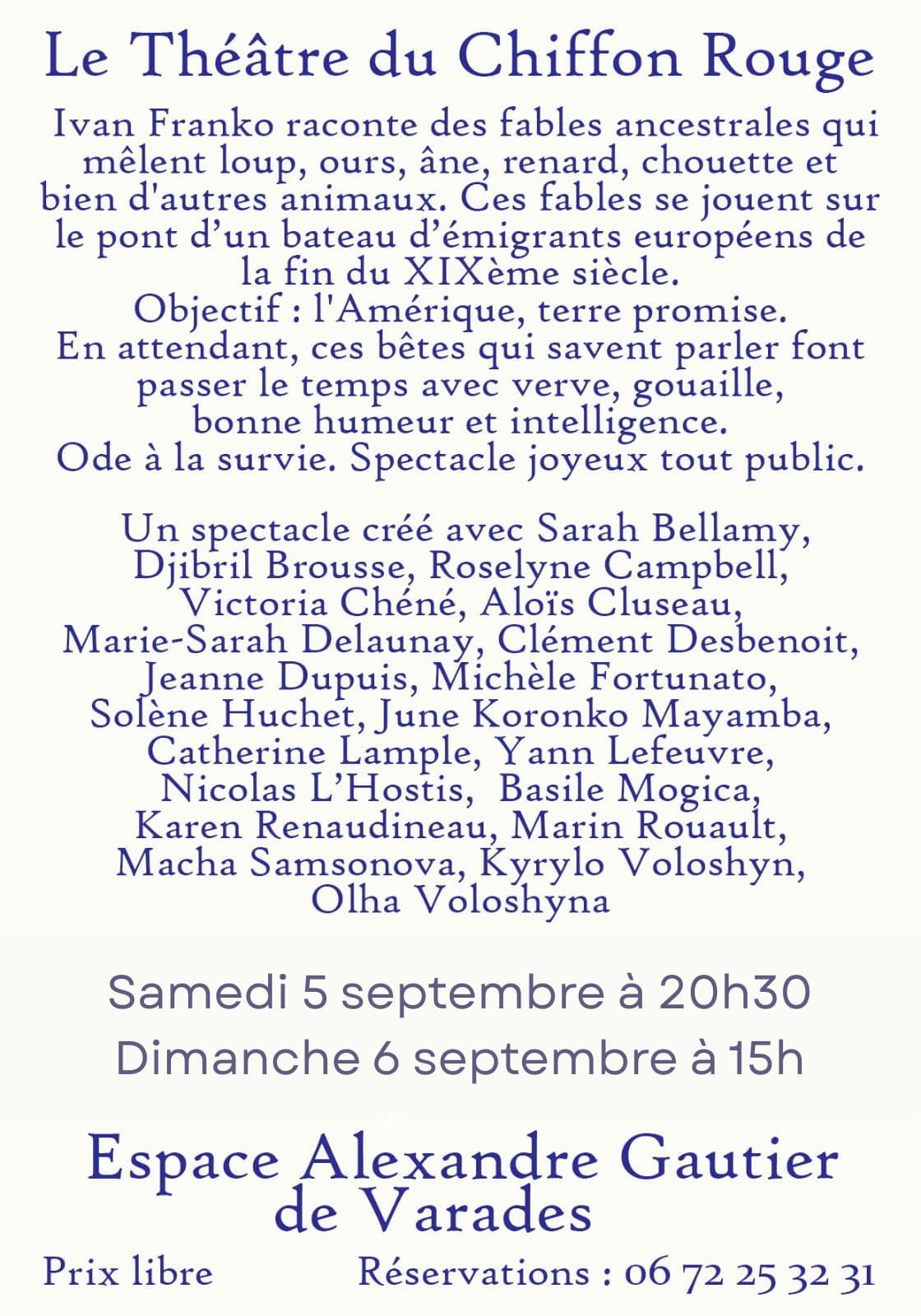 Flyer 2 Les Bêtes